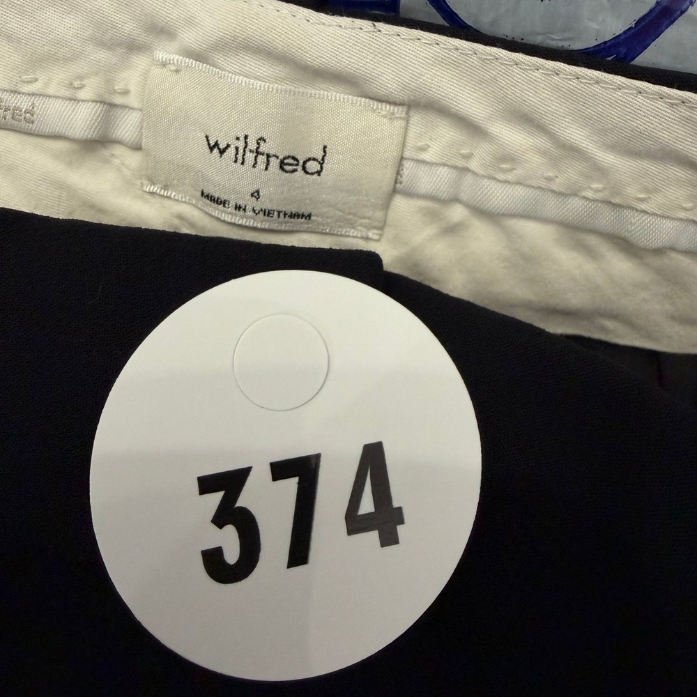 Wilfred Dress Pants‎ Womens 4 Black Straight Leg Trousers Office Wear